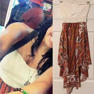 Rue 21 strapless sundress (zipper back)